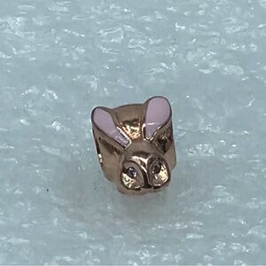 Pandora Cute Bunny Rabbit Charm Rose™ Ale-R #787061EN160 (B32-7)